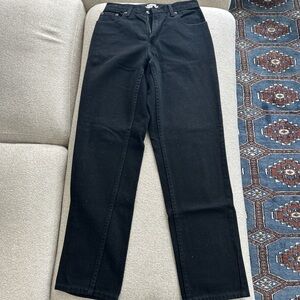 L.L. Bean Women's Black Straight Leg Jeans